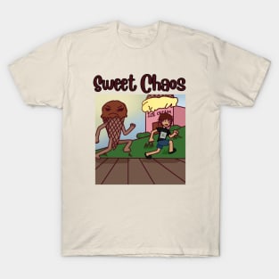 Sweet Chaos-Crazy cone art for Ice Cream Lovers T-Shirt